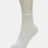 2 Pack Lace Anklet Socks White