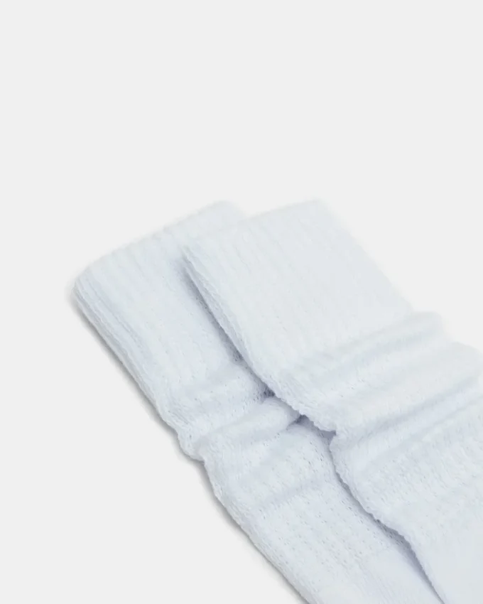 2 Pack Slouchy Crew Socks White