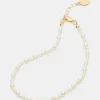 2-Piece Pearl Chain Anklet Set