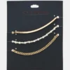 3-Piece Chain Anklet Set