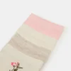 4 Bloom Pack Flower Socks Ivory Multi