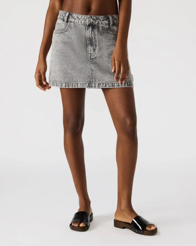 Abaco Denim Skirt Light Grey Abaco Denim Skirt Light Grey