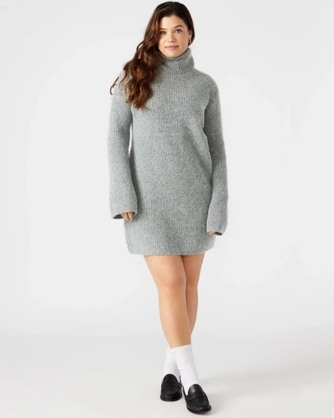 Abbie Sweater Dress Grey Abbie Sweater Dress Grey