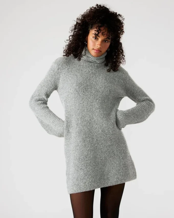 Abbie Sweater Dress Grey Abbie Sweater Dress Grey