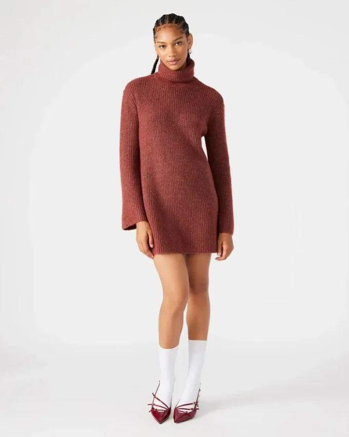 Abbie Sweater Dress Rust Abbie Sweater Dress Rust