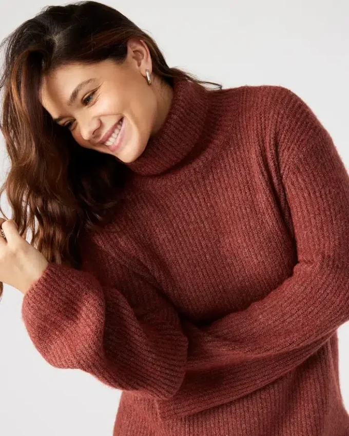 Abbie Sweater Dress Rust Abbie Sweater Dress Rust