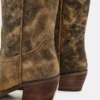 Albany Brown Distressed Wide Calf Albany Brown Distressed Wide Calf