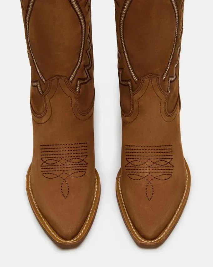 Albany Stitch Cognac Suede