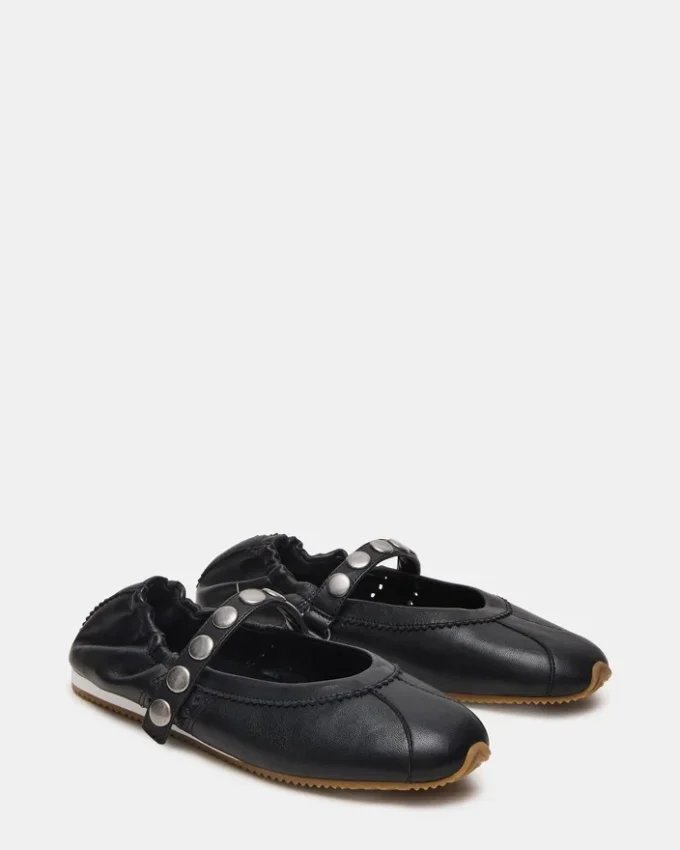 Anaya Black Leather Studs Anaya Black Leather Studs