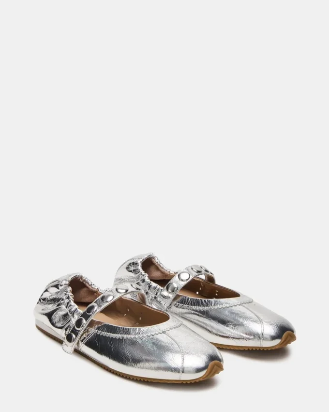 Anaya Silver Leather Studs Anaya Silver Leather Studs
