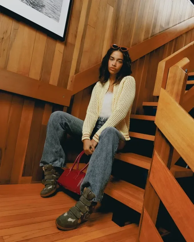 Anise Bag Red Crocodile