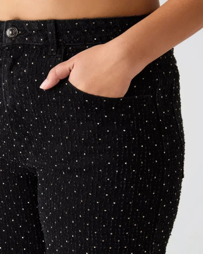 Avaline Crystal Jean Black Avaline Crystal Jean Black