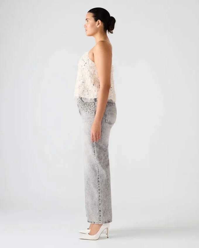 Blakelyn Feather Top Ivory Blakelyn Feather Top Ivory