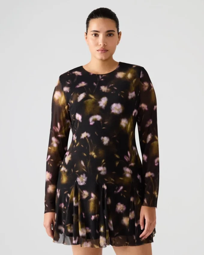 Bliss Dress Black Ditsy Floral Bliss Dress Black Ditsy Floral