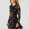 Bliss Dress Black Ditsy Floral Bliss Dress Black Ditsy Floral