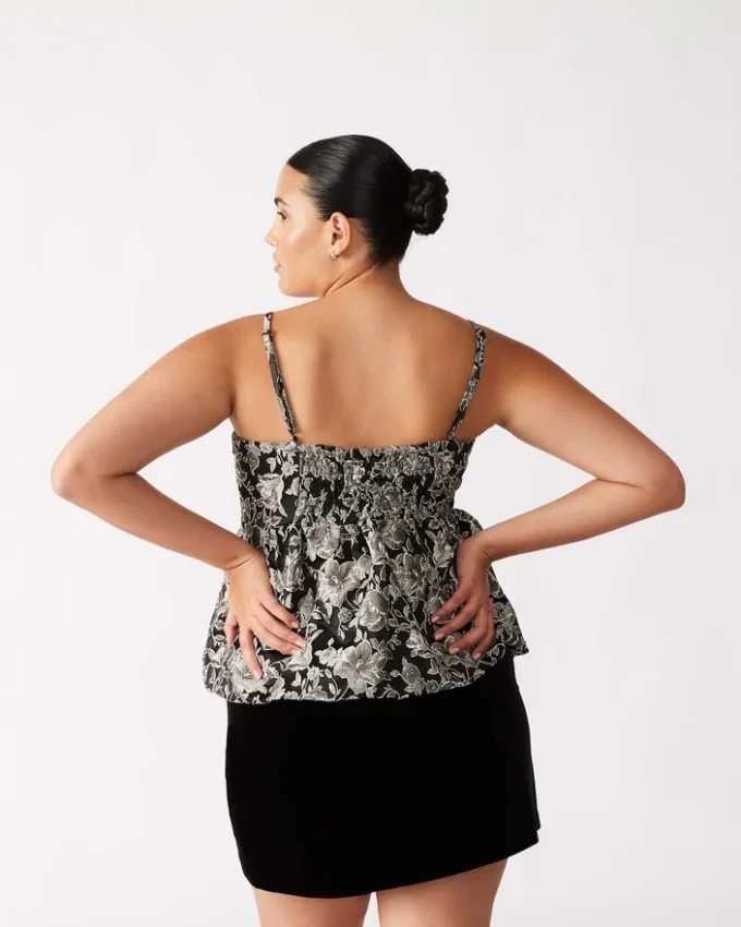 Bodi Top Black Multi Bodi Top Black Multi