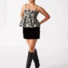 Bodi Top Black Multi Bodi Top Black Multi