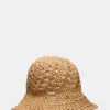 Boho Straw Bucket Tan Boho Straw Bucket Tan
