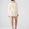 Cindi Feather Skirt Ivory Cindi Feather Skirt Ivory