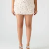 Cindi Feather Skirt Ivory Cindi Feather Skirt Ivory