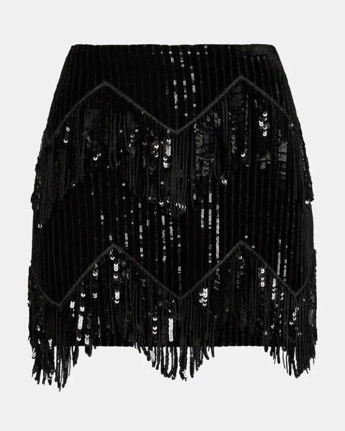 Cindi Sequin Skirt Black Cindi Sequin Skirt Black