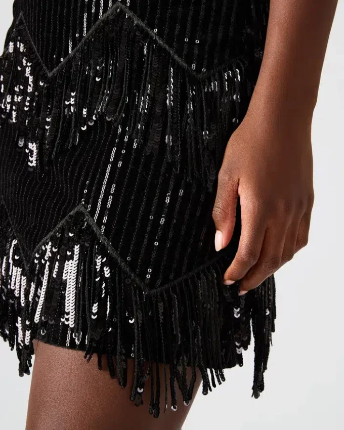 Cindi Sequin Skirt Black Cindi Sequin Skirt Black