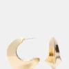 Crescent Earrings Gold