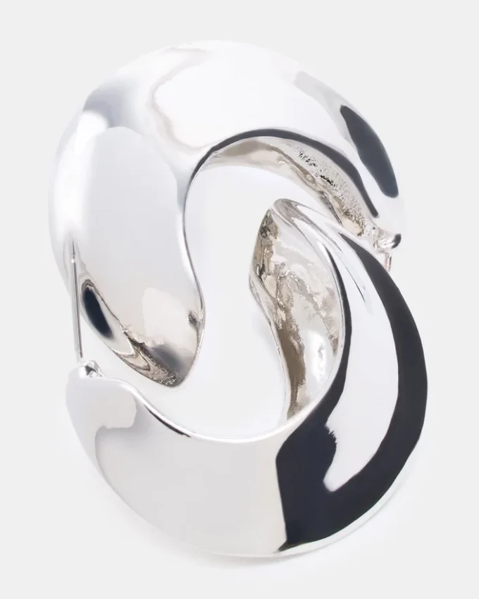 Crescent Earrings Silver