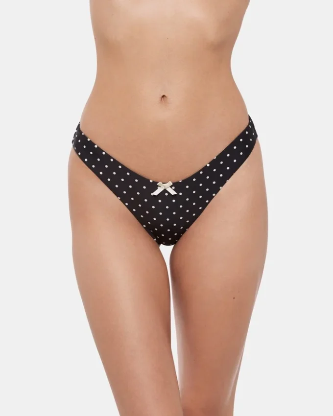 Darling Dot Bikini Bottom Black Multi Darling Dot Bikini Bottom Black Multi