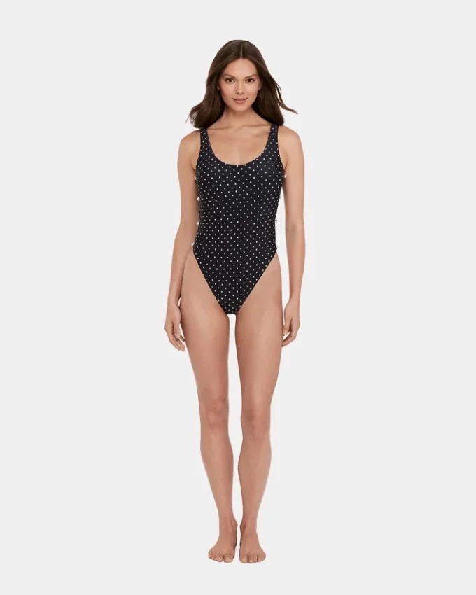 Darling Dot One Piece Swimsuit Black Multi Darling Dot One Piece Swimsuit Black Multi