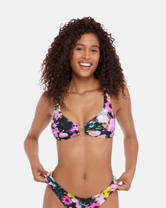 Dazey Fields Multi Bikini Top