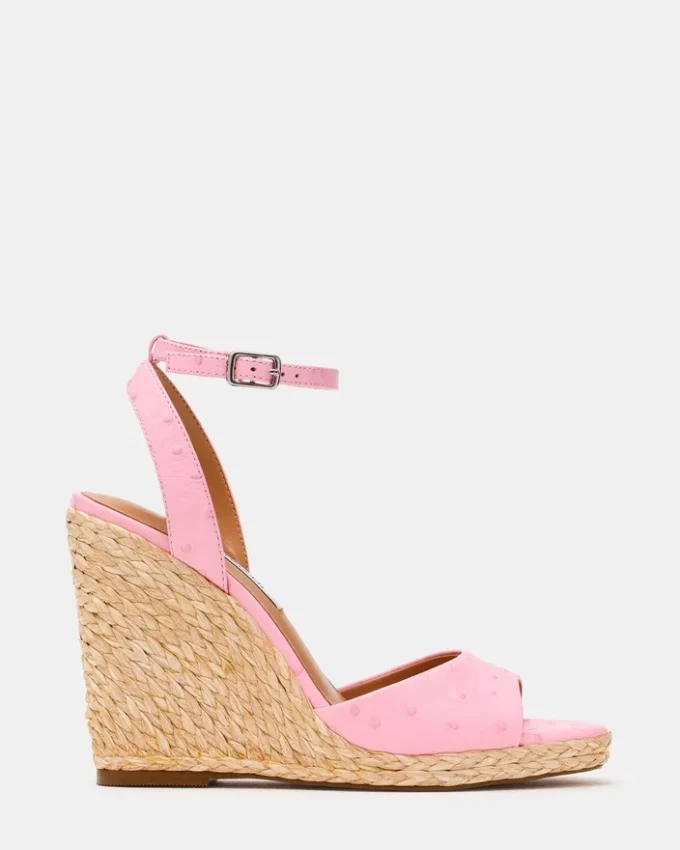 Devin Ostrich Pink Leather Devin Ostrich Pink Leather