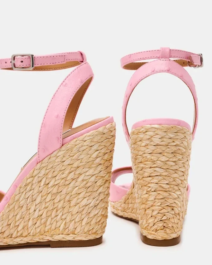 Devin Ostrich Pink Leather Devin Ostrich Pink Leather