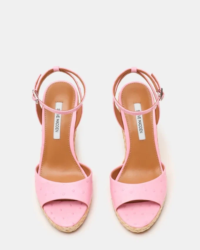 Devin Ostrich Pink Leather Devin Ostrich Pink Leather