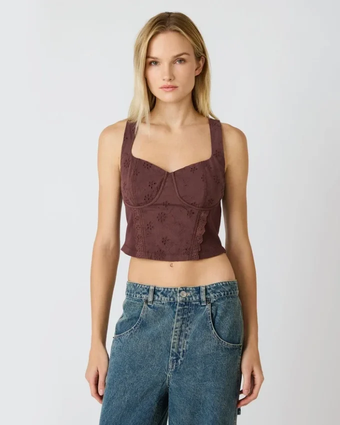 Dixie Knit Top Walnut Dixie Knit Top Walnut