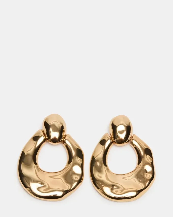 Door Knocker Earrings Gold