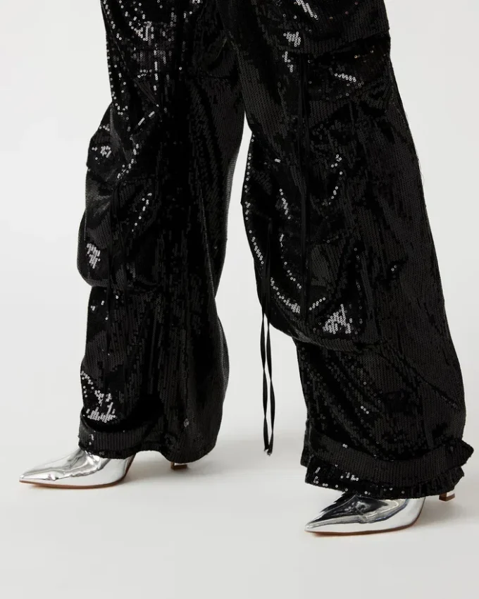 Duo Sequin Pant Black Duo Sequin Pant Black