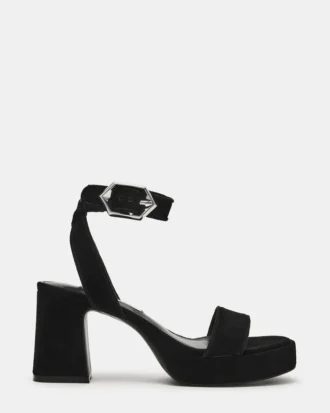 Elida Black Suede