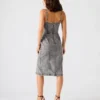 Embellished Giselle Denim Dress Fog Embellished Giselle Denim Dress Fog