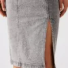 Embellished Giselle Denim Dress Fog Embellished Giselle Denim Dress Fog