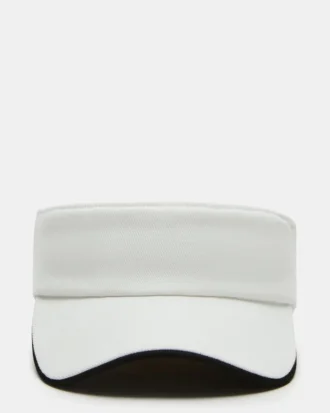 Embroidered Visor White
