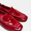 Estee Red Crinkle Patent Estee Red Crinkle Patent