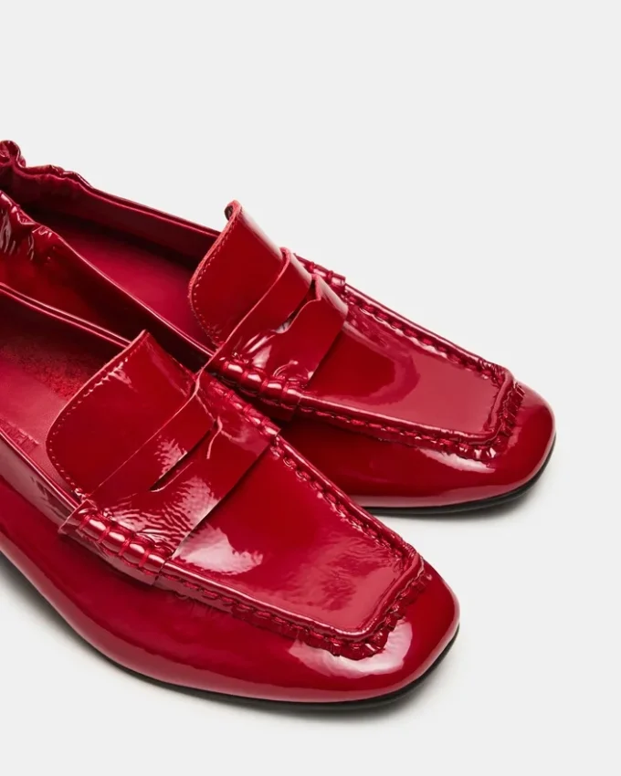Estee Red Crinkle Patent Estee Red Crinkle Patent