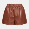 Faux the Record Short Cognac Faux the Record Short Cognac