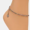 Figaro Chain Anklet Silver