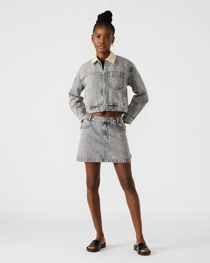Glacia Denim Jacket Light Grey Glacia Denim Jacket Light Grey