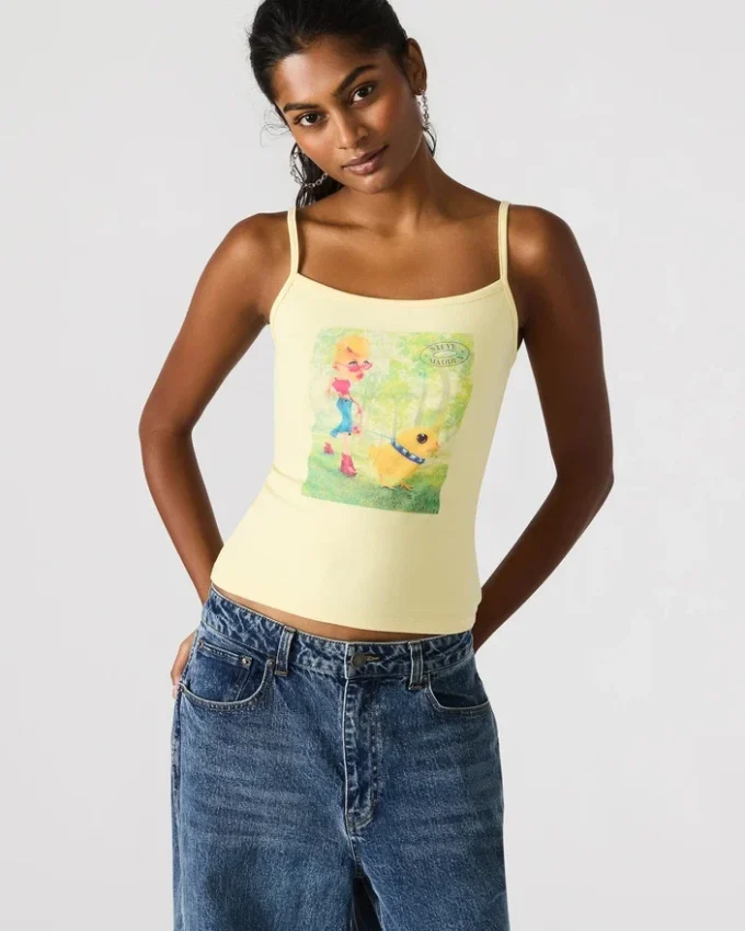 Goldie Tank Pale Yellow Goldie Tank Pale Yellow