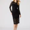 Hailee Lace Dress Black Hailee Lace Dress Black