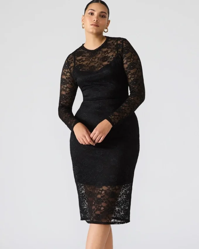 Hailee Lace Dress Black Hailee Lace Dress Black