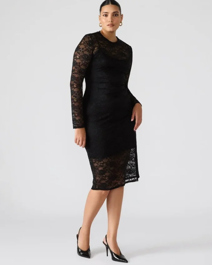 Hailee Lace Dress Black Hailee Lace Dress Black